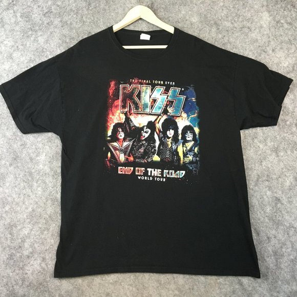 Fruit of the Loom Other - Kiss T Shirt XXL 2XL 2020 The Final Tour Ever End of the Road World Tour Double
